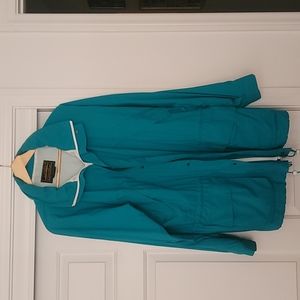 Teal Eddie Bauer all weather jacket.